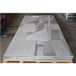 PALLET OF ENGINEERED GRANITE OVERLAY OFFCUTS