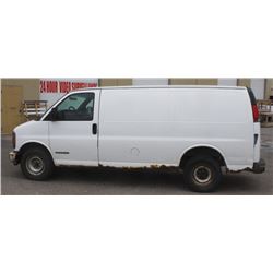 1998 GMS SAVANA G2500 CARGO VAN