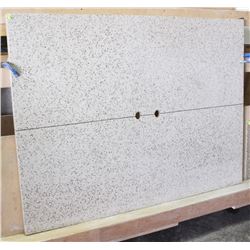 LARGE ISLAND COUNTER TOP WITH GRANITE OVERLAY