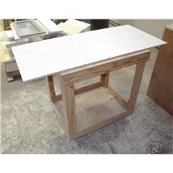 WOOD CART ON CASTORS