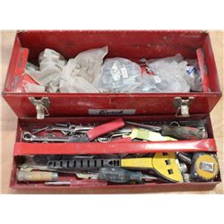 METAL TOOLBOX WITH CONTENTS