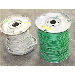 2 SPOOLS OF USED ELECTRICAL WIRE