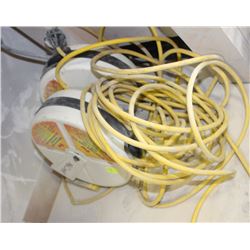 THREE 9 METER RETRACTABLE CORD REELS