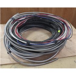 LOT OF VARIOUS ELECTRICAL CABLES/ARMORED CABLE