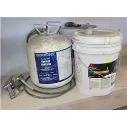 TWO 5 GALLON PAILS OF 3M FASTBOND CONTACT ADHESIVE