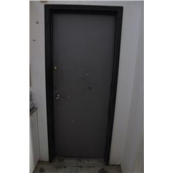 LARGE COMMERCIAL METAL DOOR 31.5" X 83" X 2"