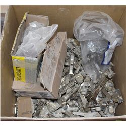 LOT OF CABINET DOOR HINGES