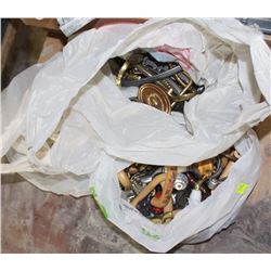 3 BAGS OF ASSORTED CABINET DOOR HANDLES