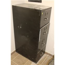 4 DRAWER METAL FILING CABINET 18" X 28" X 52"