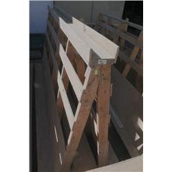 WOOD A-FRAME PANEL/BOARD RACKS