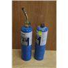 Image 1 : LOT OF 2 BERNZOMATIC PROPANE CANISTERS W/ TORCH