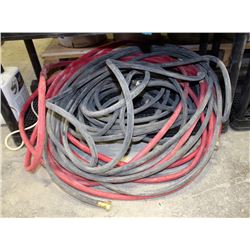 PAIR OF GARDEN HOSES-UNKNOWN LENGTHS