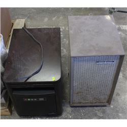 DURAFLAME PORTABLE HEATER & GE DE-HUMIDIFIER