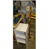 Image 1 : SMALL 3 TIER SHELF, HANGING TREE AND FLOOR FAN