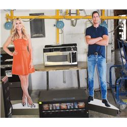 PAIR OF LIFE SIZE CARDBOARD CUTOUTS