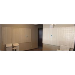 LOT OF 2 LARGE WHITE BOARDS 97" X 49"