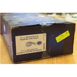 CASE OF ROOFING COIL NAILS 1-1/4"X.120