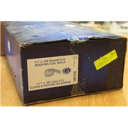 CASE OF ROOFING COIL NAILS 1-1/4"X.120
