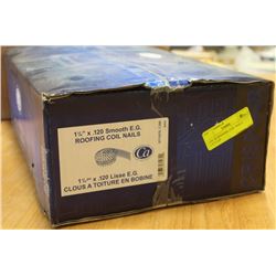 CASE OF ROOFING COIL NAILS 1-1/4"X.120