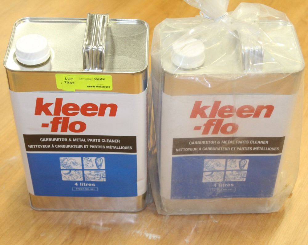 2 JUGS OF KLEENFLO CARBURATOR/ PARTS CLEANER