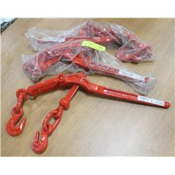 LOT OF 3 CROSBY 5/16" - 1/4" LOAD BINDERS