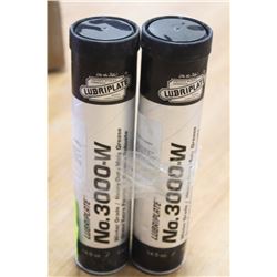 LOT OF 2 TYBES LUBRIPLATE NO. 3000-W GREASE