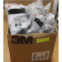 CASE OF 3M VIRTUA SPORT ANTI-FOG SAFETY GLASSES