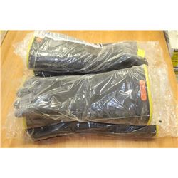 4 PAIRS OF HONEYWELL SALISBURY RUBBER GAUNTLETS