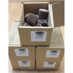 5 CASES OF TYROLIT FLAP WHEELS 2" X 1-1/2" X 1/4"