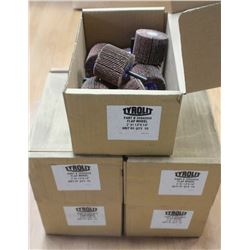 5 CASES OF TYROLIT FLAP WHEELS 2" X 1-1/2" X 1/4"