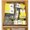 Image 1 : BOX OF TERMINAL RINGS TOGGLE SWITCHES & MORE