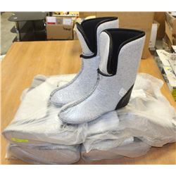 5 PAIRS OF INSULATED BOOT LINERS SIZE: 10