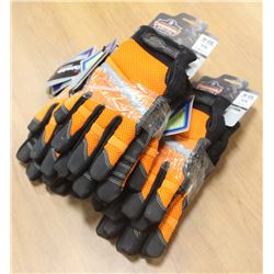 6 PAIRS OF ERGODYNE PERFORMANCE WORK GLOVES