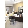 Image 1 : OFFICE LOT INCLUDING DESK, CHAIRS, WINDOW COVERING