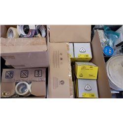 BOXES OF SANDPAPER AND TAPE