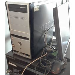 LOT OF COMPUTER TOWERS, MONITORS