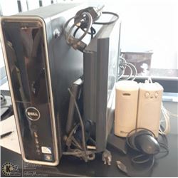 LOT OF COMPUTER TOWERS, MONITORS