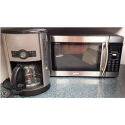 COFFEE MAKER AND MICROWAVE