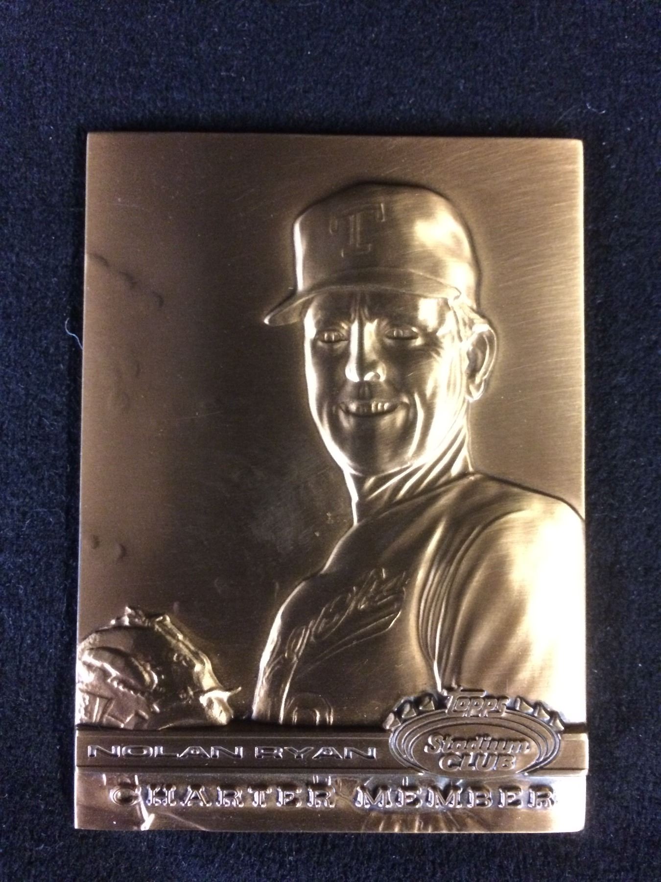 23KT GOLD PLATED NOLAN RYAN BASEBALL CARD