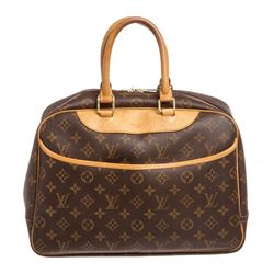 Louis Vuitton Monogram Canvas Leather Deauville Doctor Bag