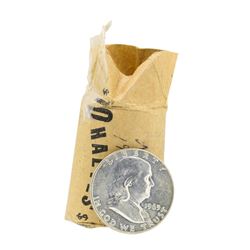 Tube of 20 1963 Franklin US Half Dollars