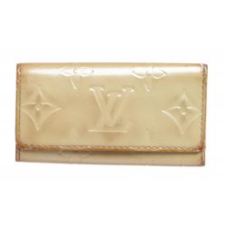 Louis Vuitton Beige Monogram Vernis Key Holder