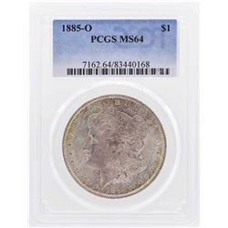 1885-O $1 Morgan Silver Dollar Coin PCGS MS64