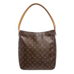 Louis Vuitton Monogram Canvas Leather Looping MM Shoulder Bag