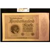 Image 1 : 1923 Unc 100,000 mark German note.