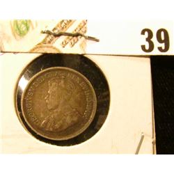 1919 VG Canada Five-Cent Silver.