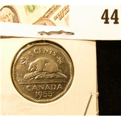 1955 AU Canada Nickel.