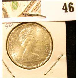 1968 Proof-like Canada Quarter. .500 fine Silver.