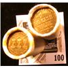Image 2 : Pair of Bank-wrapped rolls of Vending Machine tokens.  I have never broke the rolls to see what trea