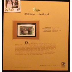 1999 Alabama-Redhead Waterfowl $5 Stamp. Mint Condition with literature, unsigned.